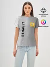 Женская базовая футболка / Renault | Сталь