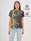 Женская базовая футболка / Яркая молния