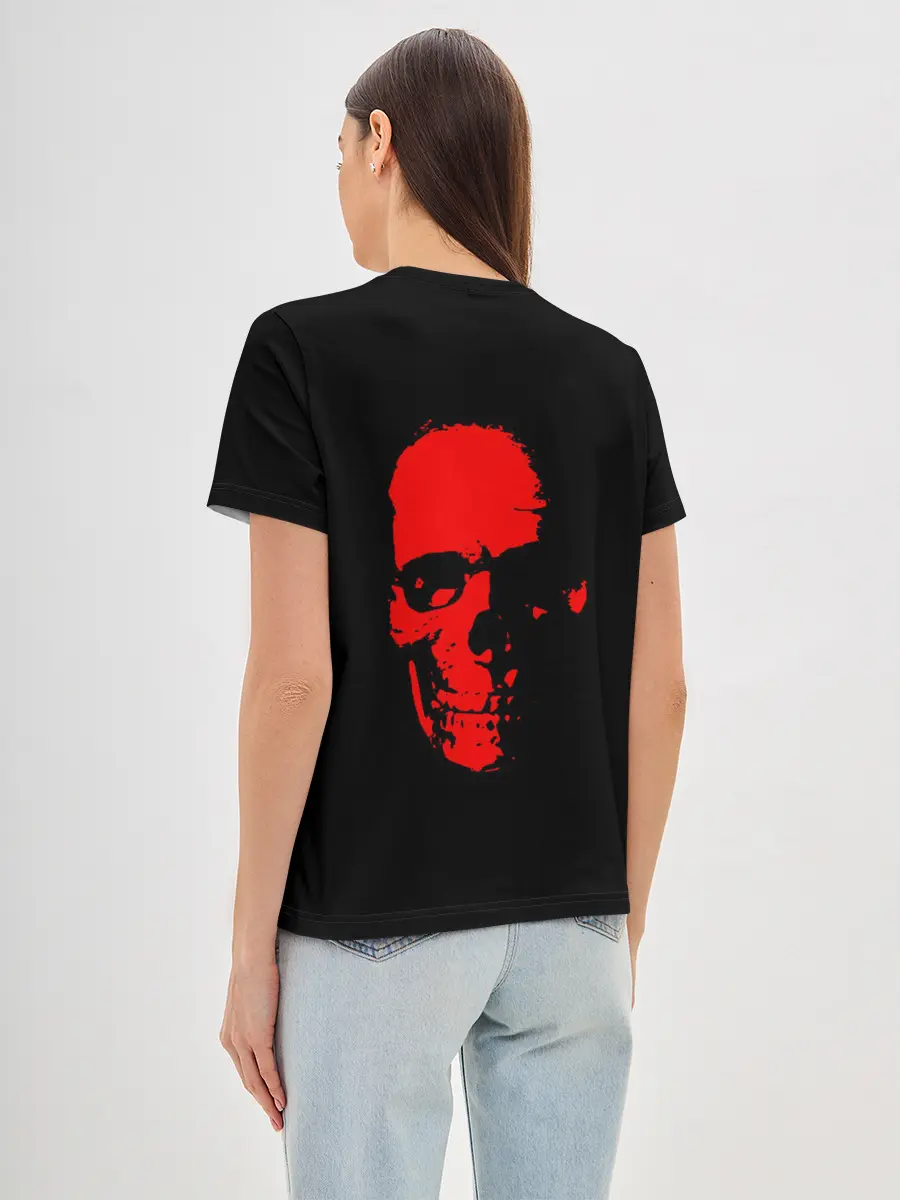 Женская базовая футболка / Кровавый череп