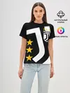 Женская базовая футболка / JUVENTUS / ЮВЕНТУС / ЗВЕЗДЫ