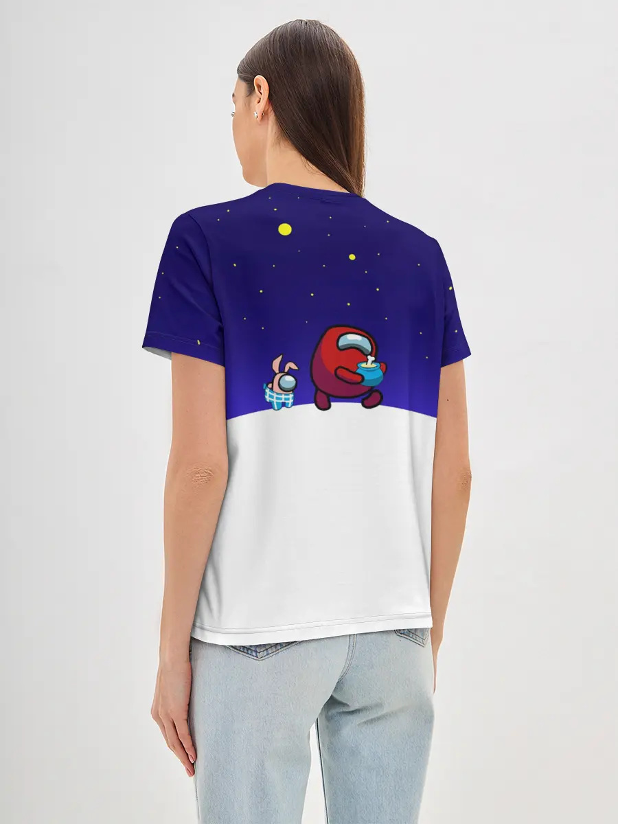 Женская базовая футболка / Among us наша версия