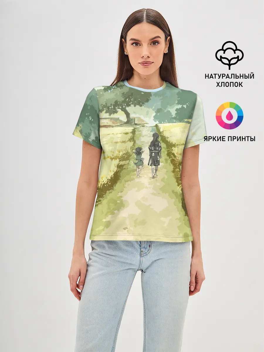 Женская базовая футболка / ХЯККИМАРУ И ДОРОРО