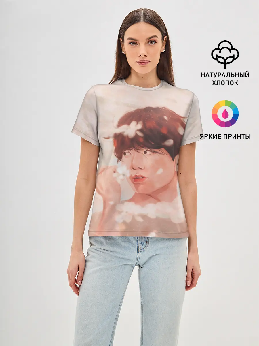 Женская базовая футболка / J-Hope ART