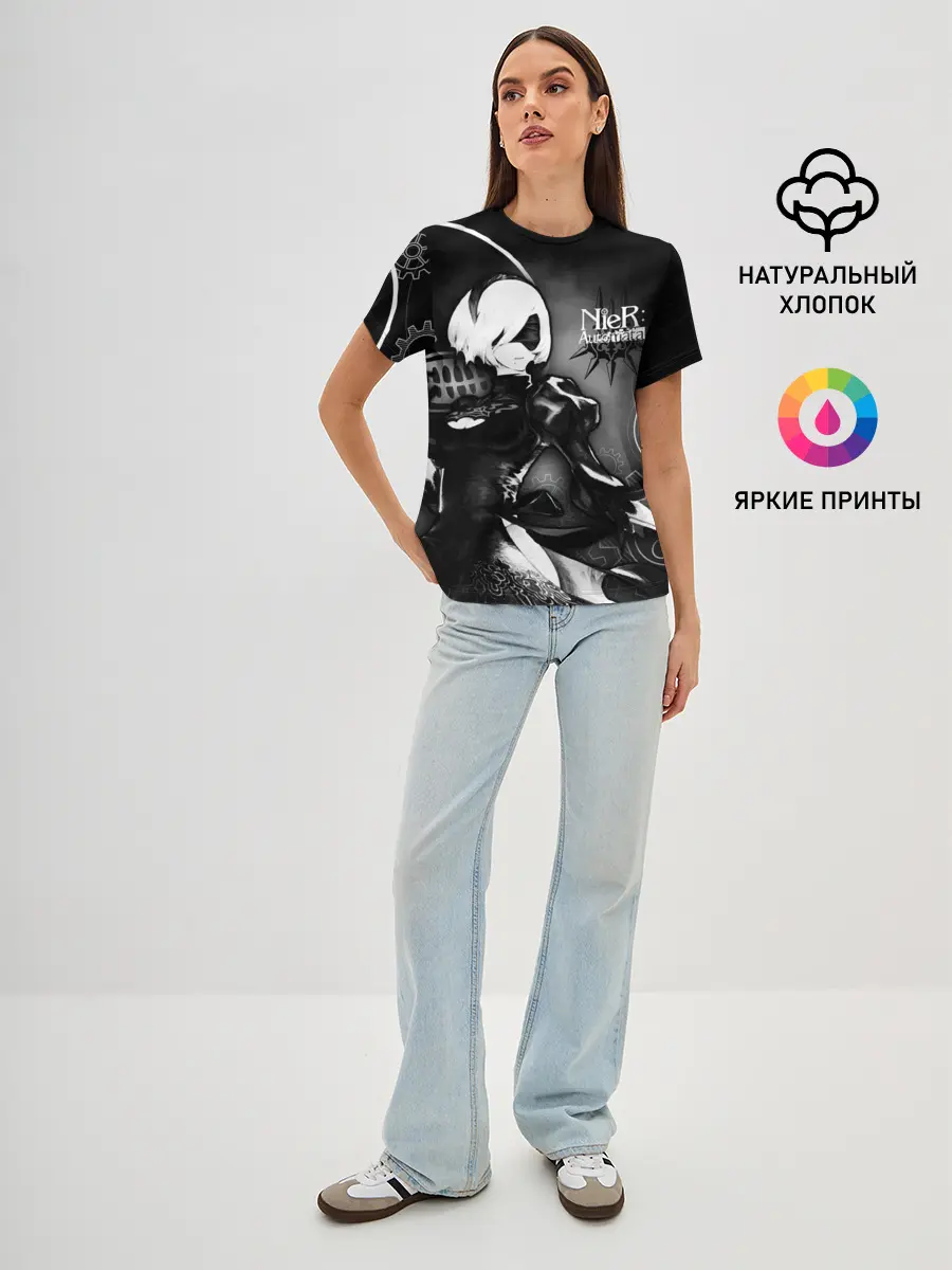Женская базовая футболка / 2B Nier: Automata