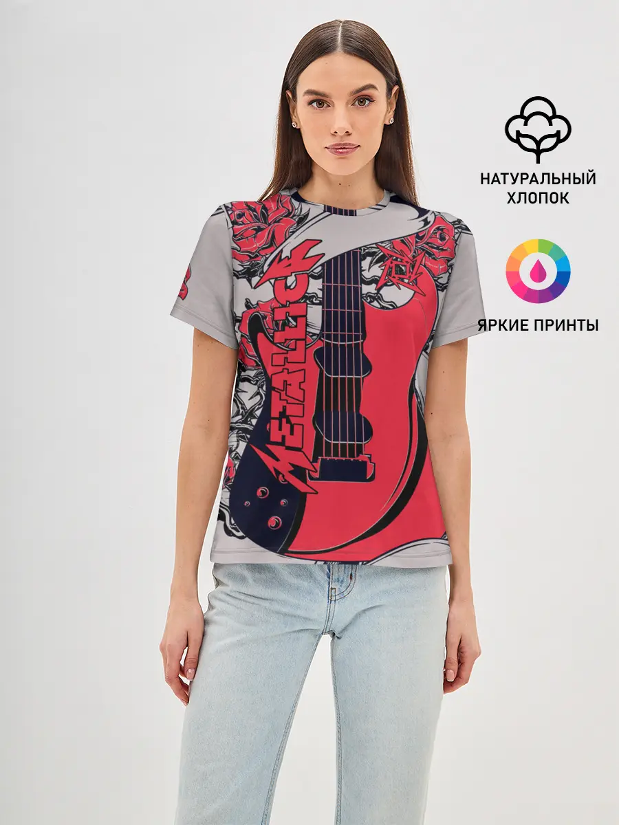 Женская базовая футболка / Metallica