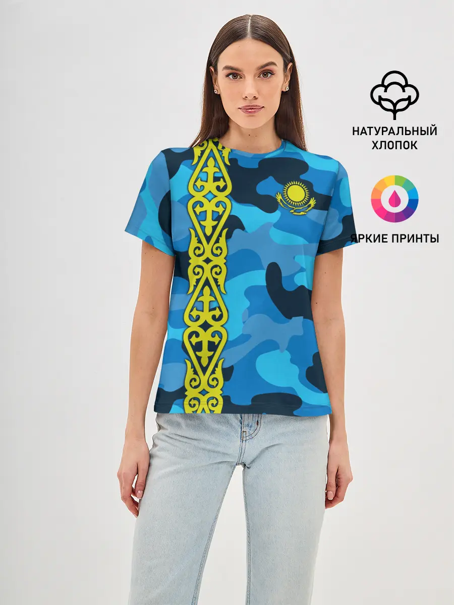 Женская базовая футболка / Qazaqstan