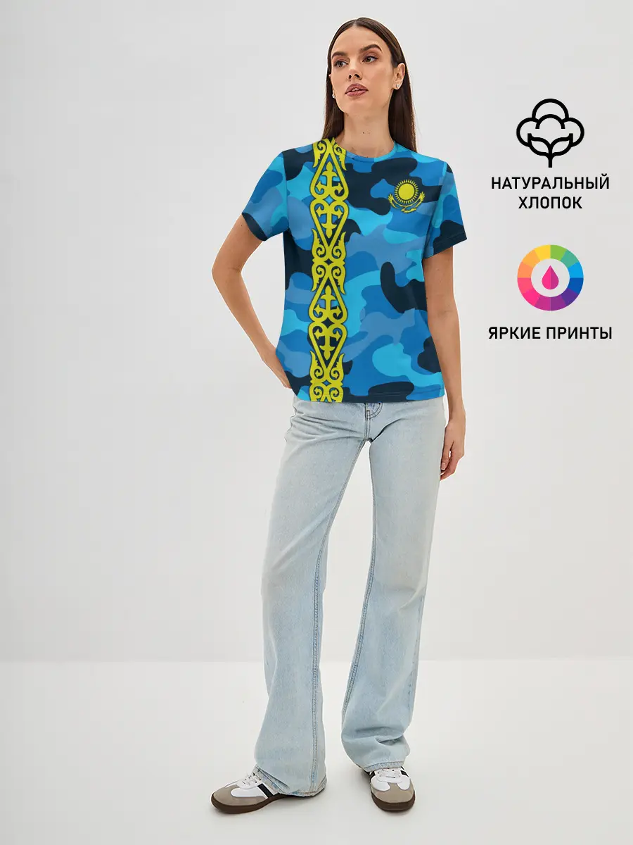 Женская базовая футболка / Qazaqstan