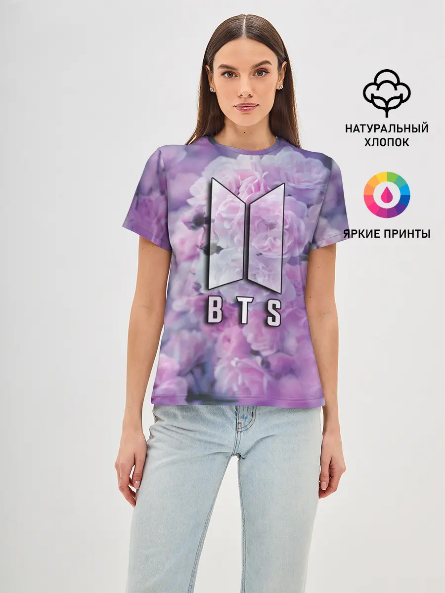 Женская базовая футболка / BTS