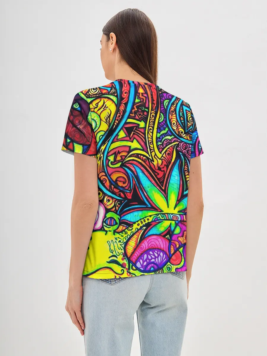 Женская базовая футболка / ABSTRACTION PSY