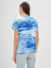 Женская базовая футболка / Вода акварель