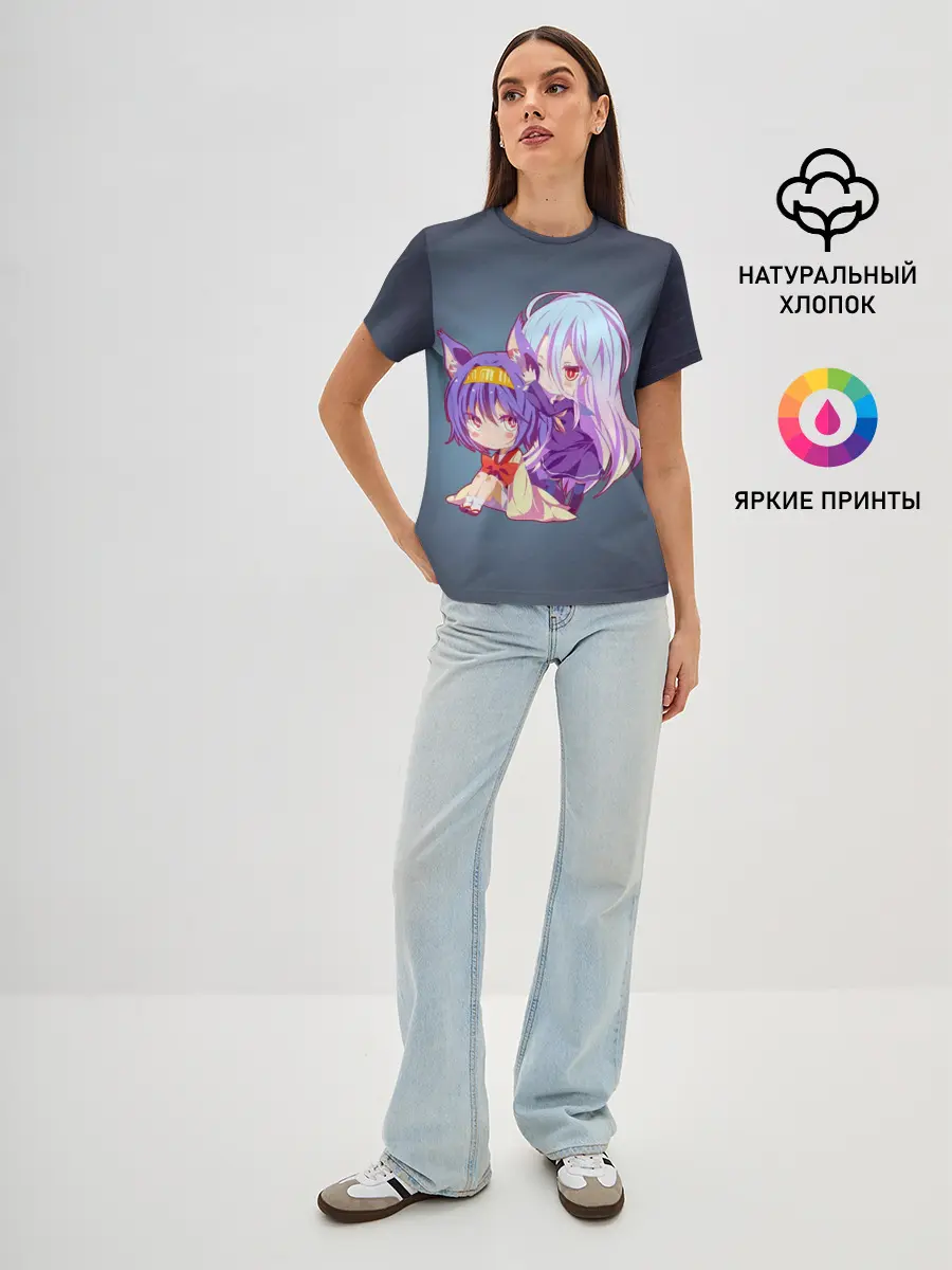 Женская базовая футболка / Изуна и Широ