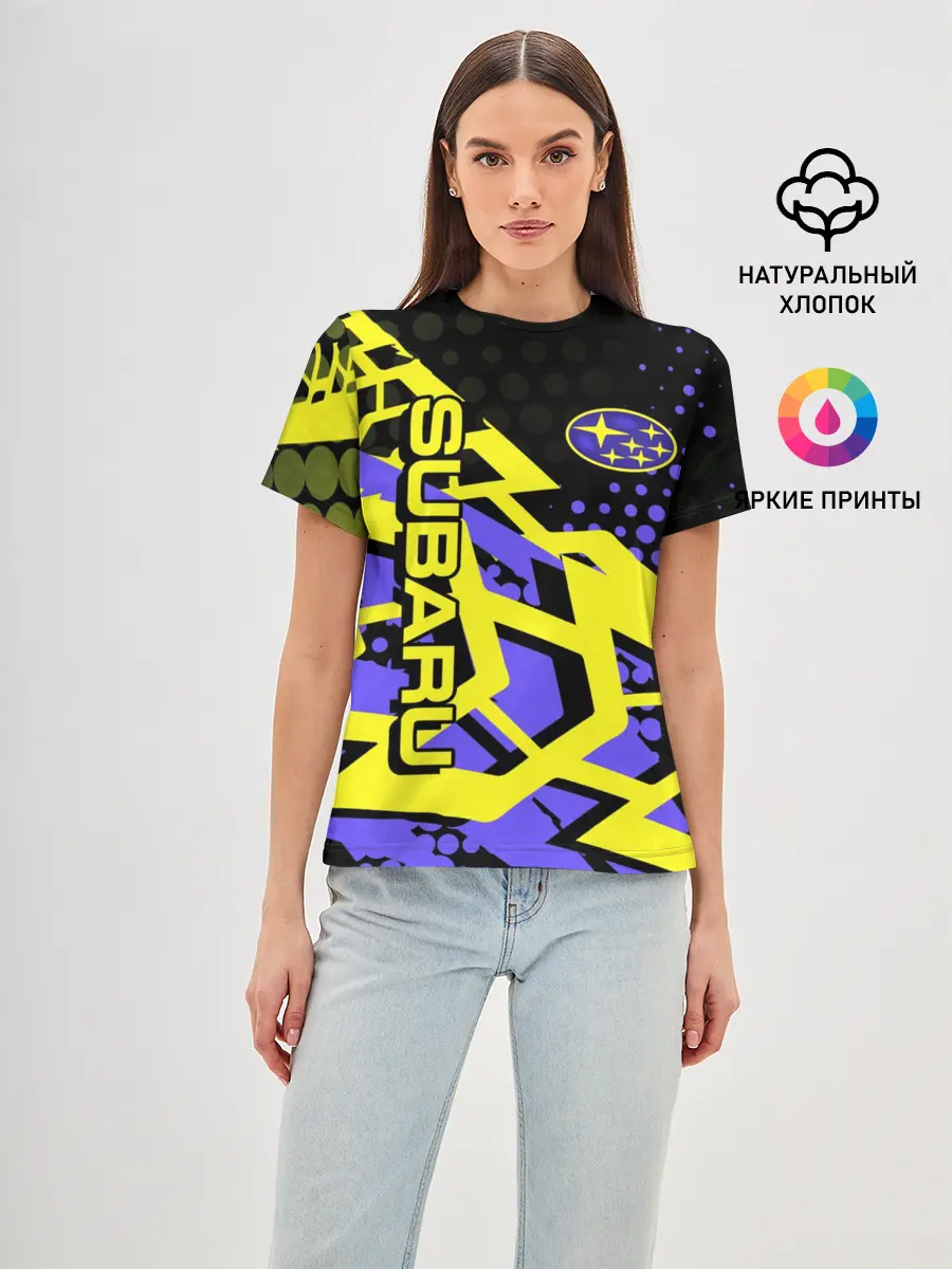 Женская базовая футболка / Subaru