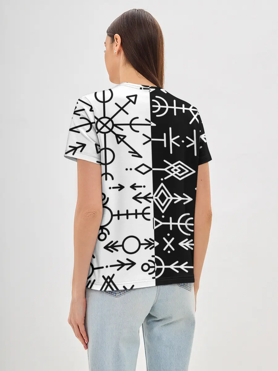 Женская базовая футболка / ДРЕВНИЕ СЛАВЯНСКИЕ РУНЫ