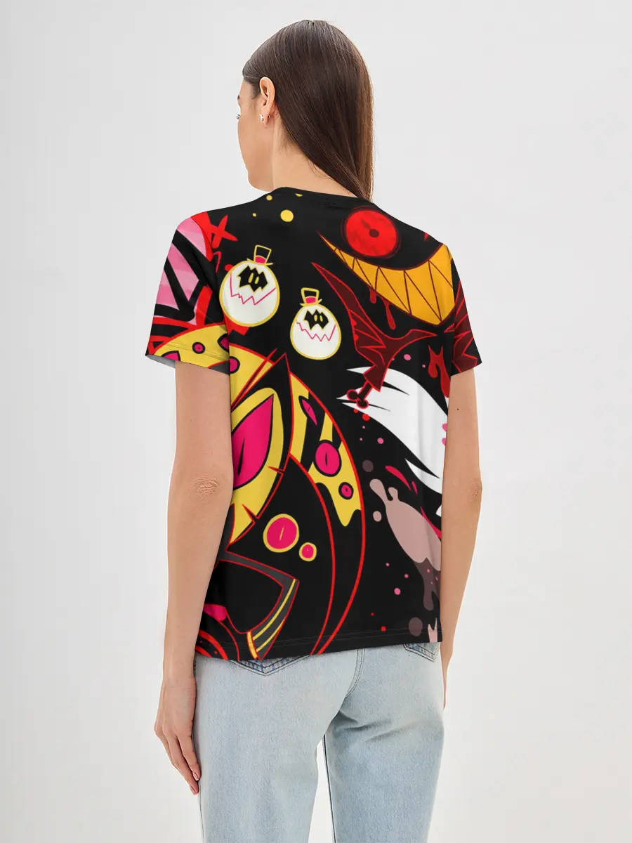 Женская базовая футболка / Hazbin Hotel