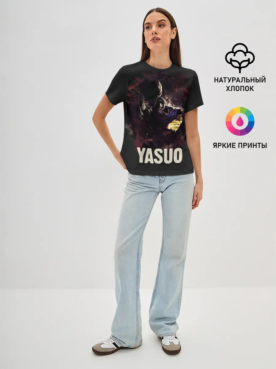 Женская базовая футболка / Yasuo