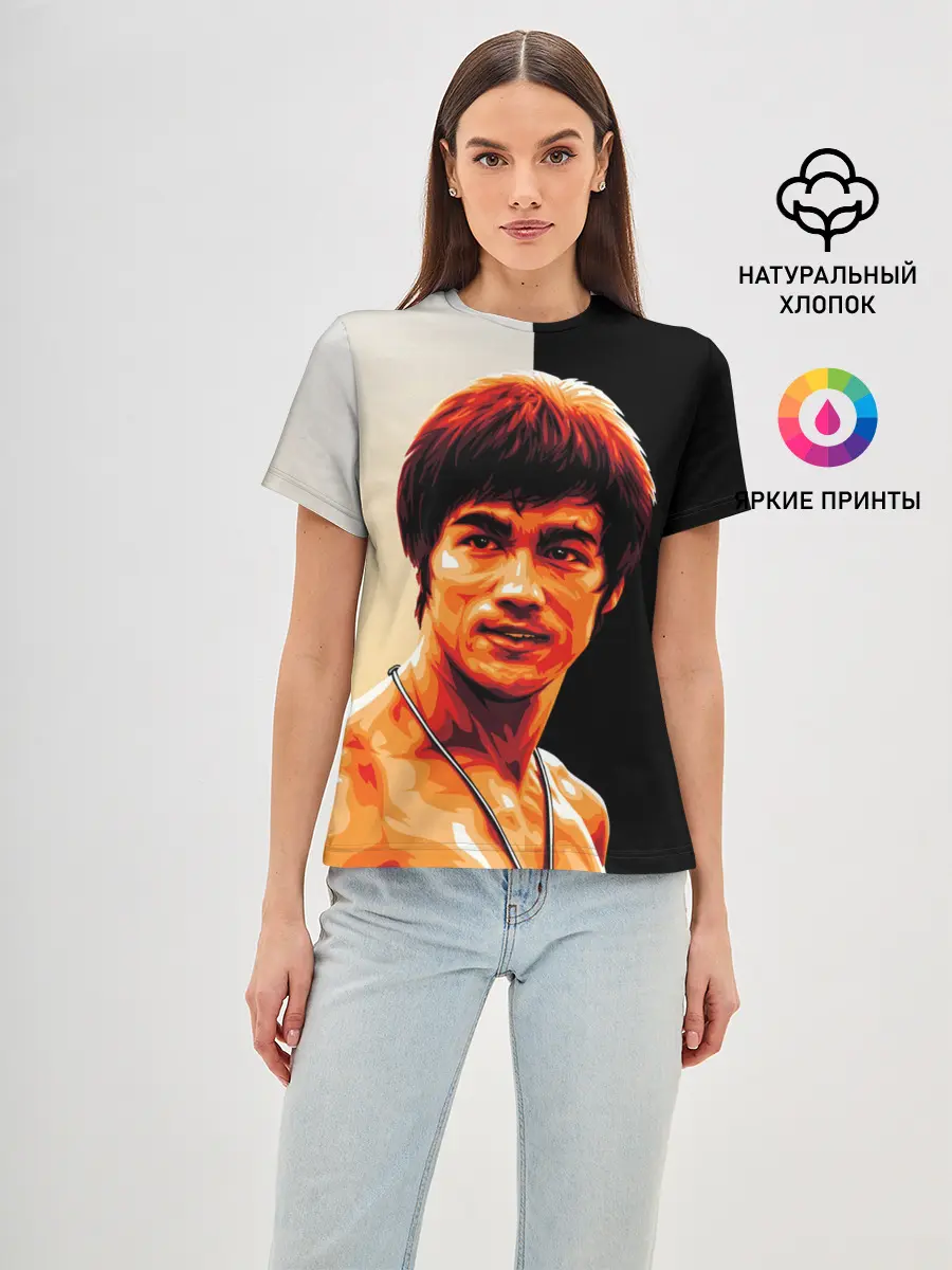 Женская базовая футболка / Будь водой