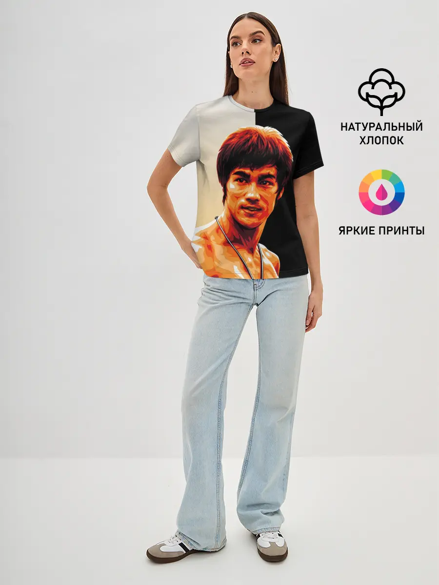 Женская базовая футболка / Будь водой