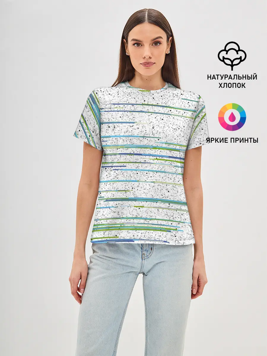 Женская базовая футболка / Абстракция