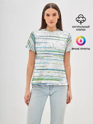 Женская базовая футболка / Абстракция