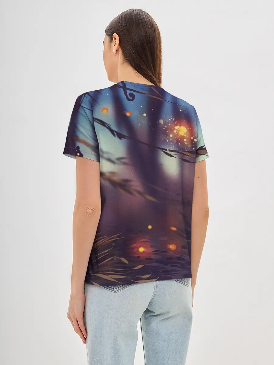 Женская базовая футболка / Ху Тао