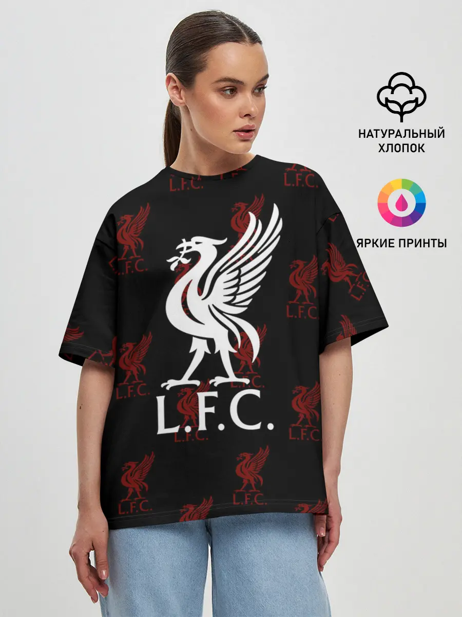 Женская футболка оверсайз / Liverpool