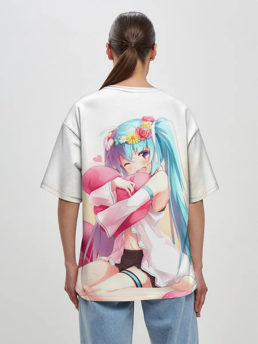 Женская футболка оверсайз / Милый ангел