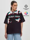 Женская футболка оверсайз / Heavy Rain