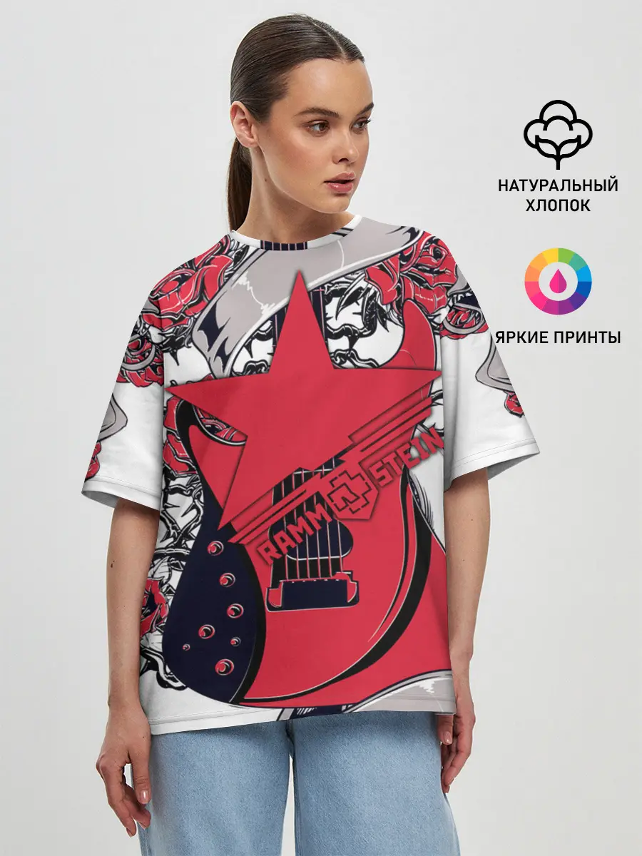Женская футболка оверсайз / Rammstein