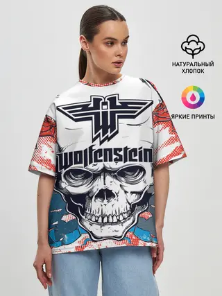 Женская футболка оверсайз / Wolfenstein