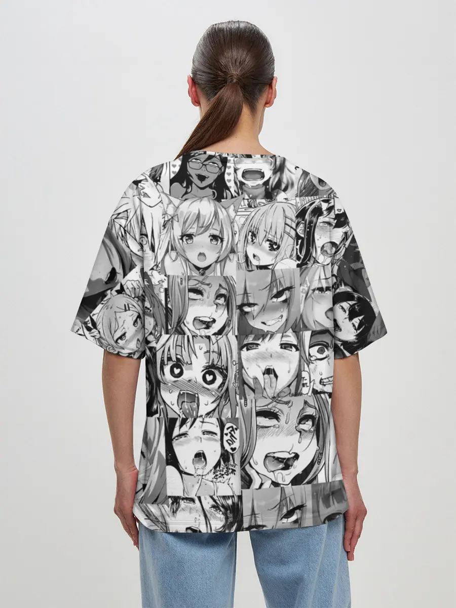 Женская футболка оверсайз / Японская анимация