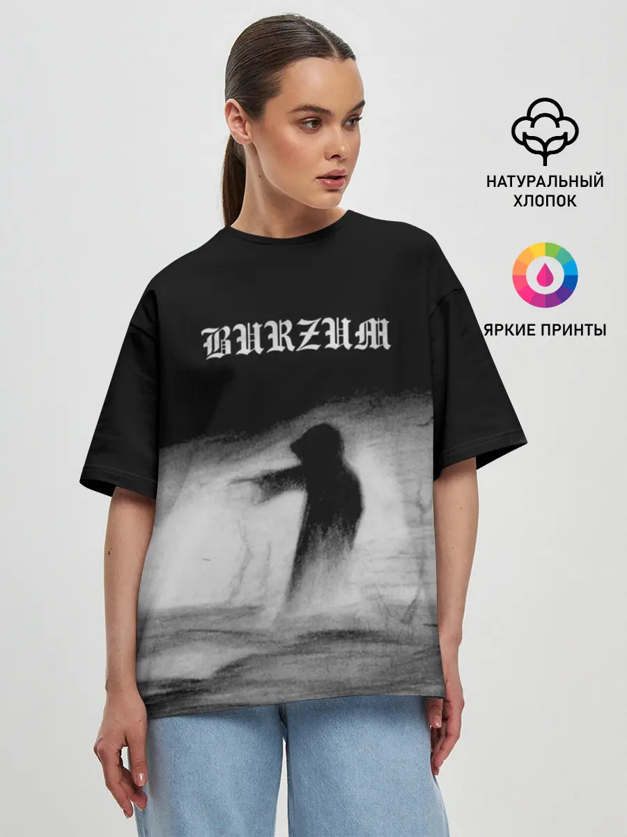 Женская футболка оверсайз / Burzum