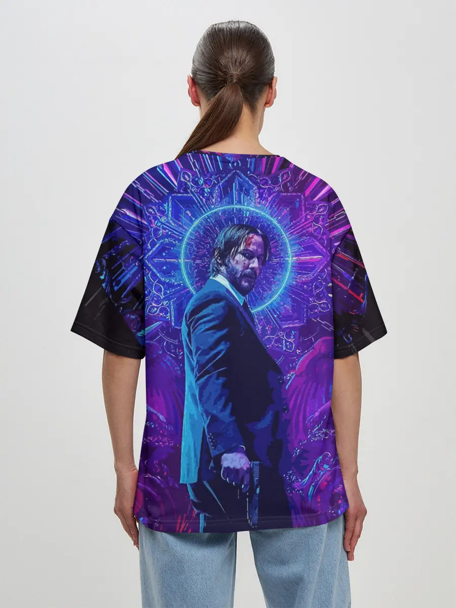 Женская футболка оверсайз / John Wick