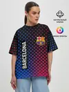 Женская футболка оверсайз / BARCELONA