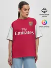 Женская футболка оверсайз / Arsenal home 19-20