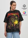Женская футболка оверсайз / Metallica