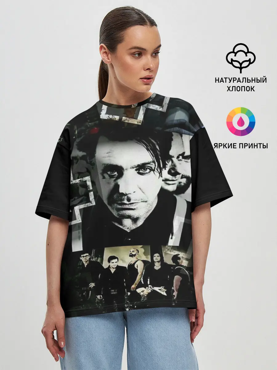 Женская футболка оверсайз / Rammstein