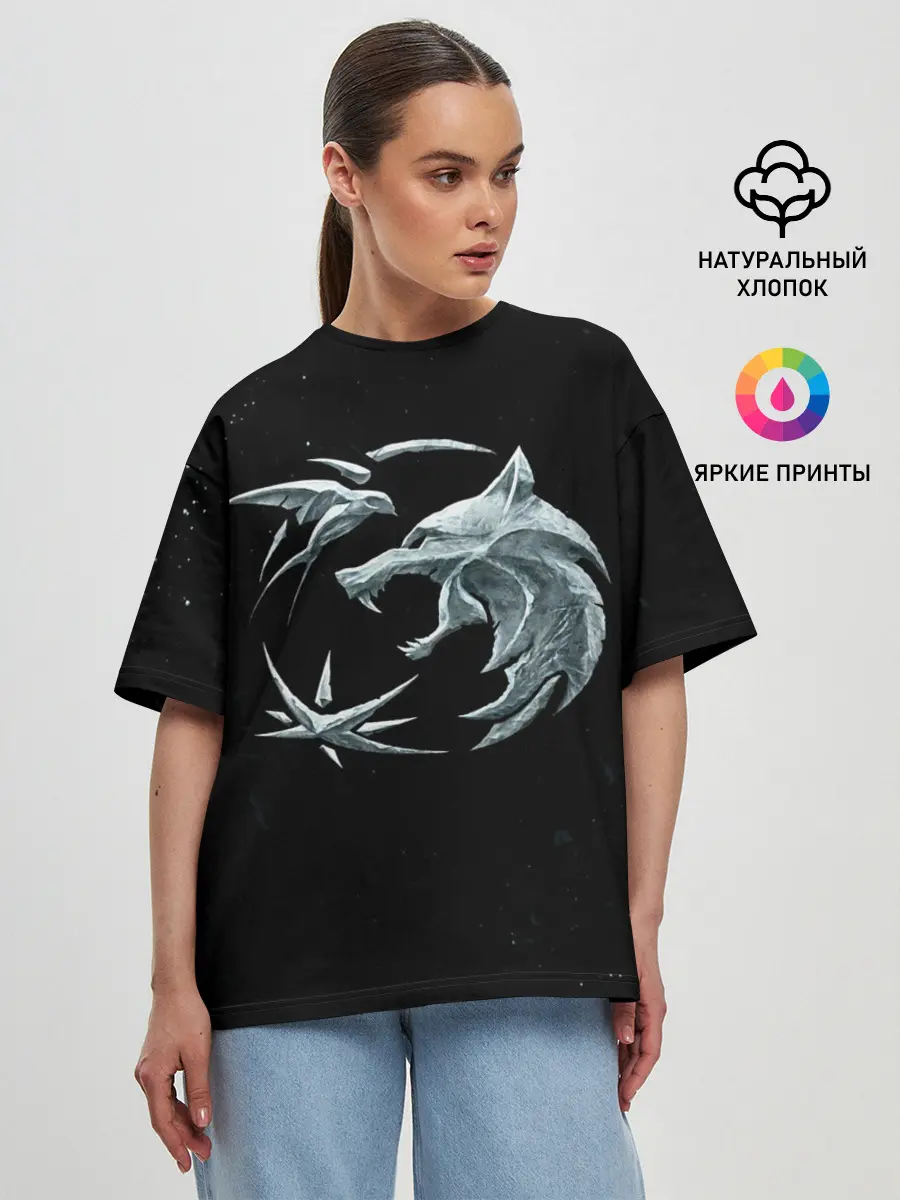 Женская футболка оверсайз / THE WITCHER - Символы