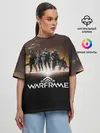 Женская футболка оверсайз / WARFRAME Planet