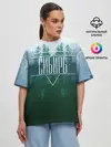 Женская футболка оверсайз / Сибирь