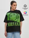 Женская футболка оверсайз / Nirvana