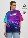 Женская футболка оверсайз / NEED FOR SPEED - HEAT
