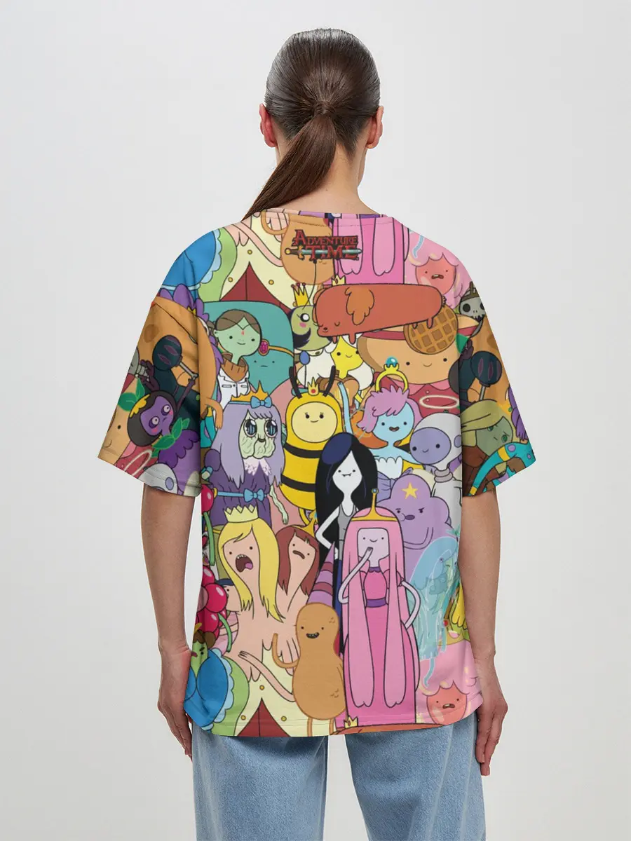 Женская футболка оверсайз / Adventure time