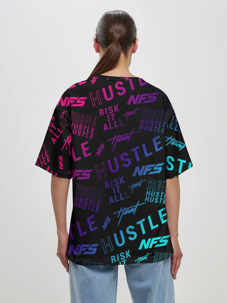 Женская футболка оверсайз / NFS - HEAT