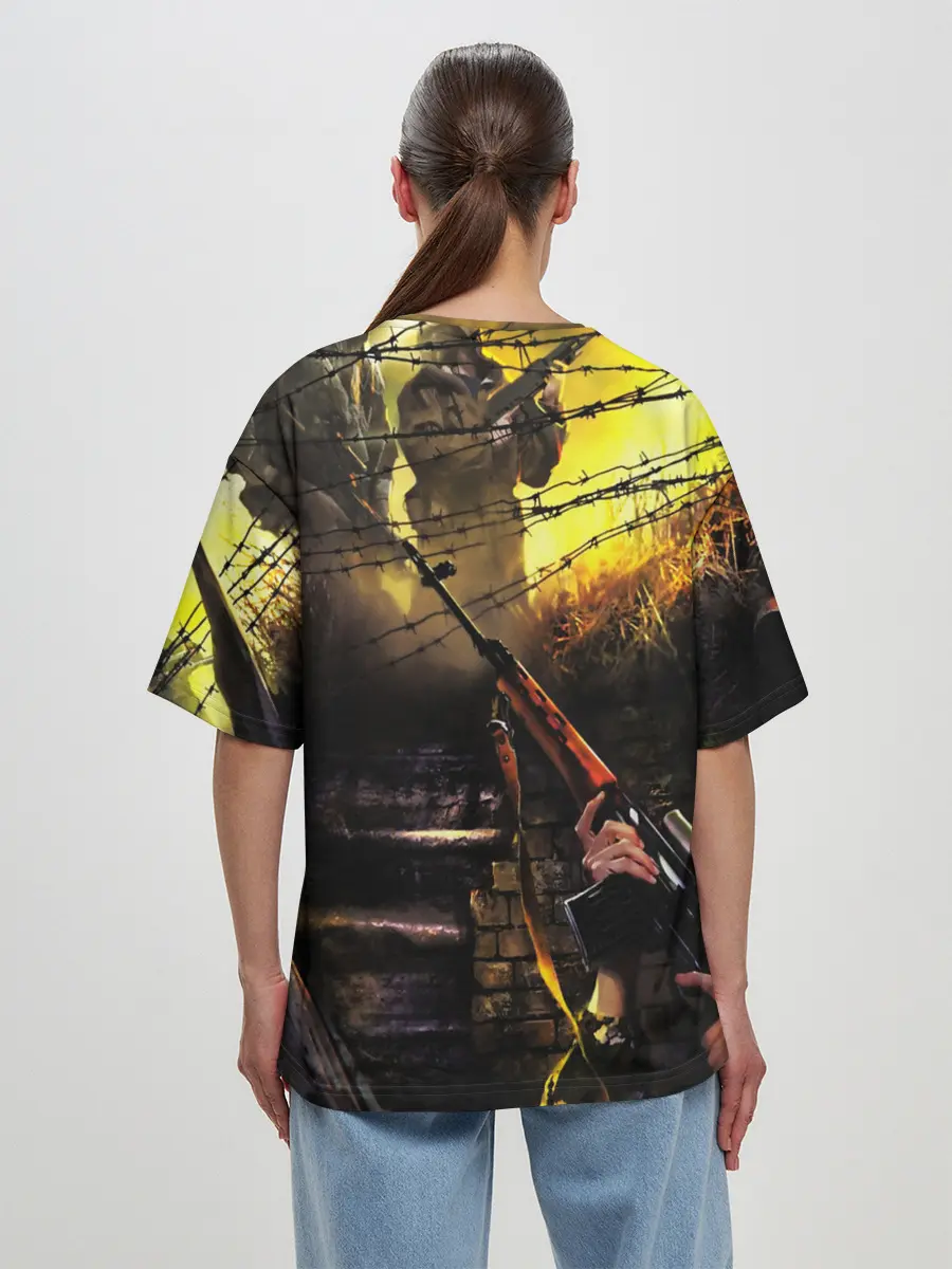 Женская футболка оверсайз / STALKER