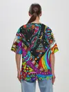 Женская футболка оверсайз / психоделика