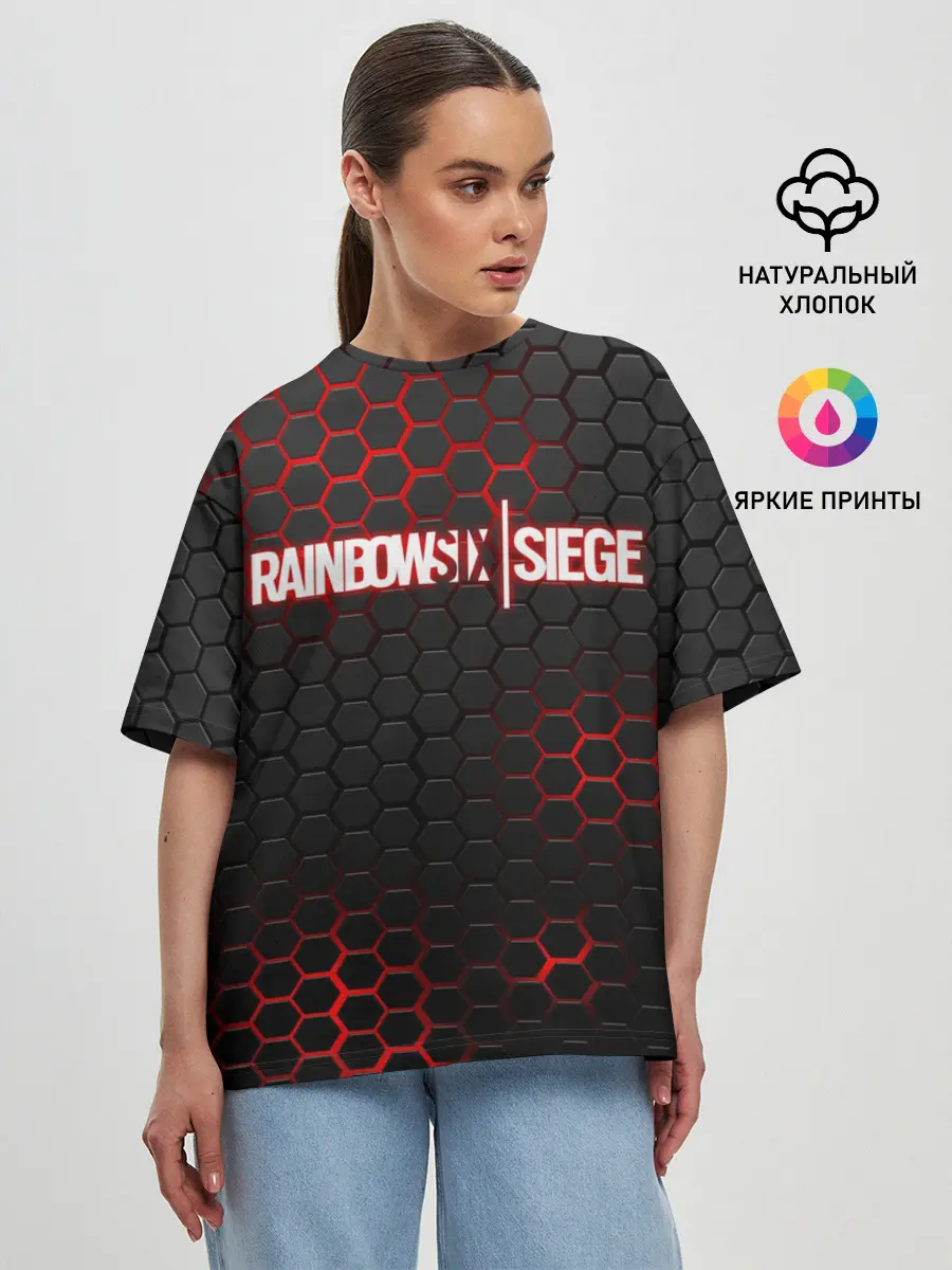 Женская футболка оверсайз / RAINBOW SIX | SIEGE