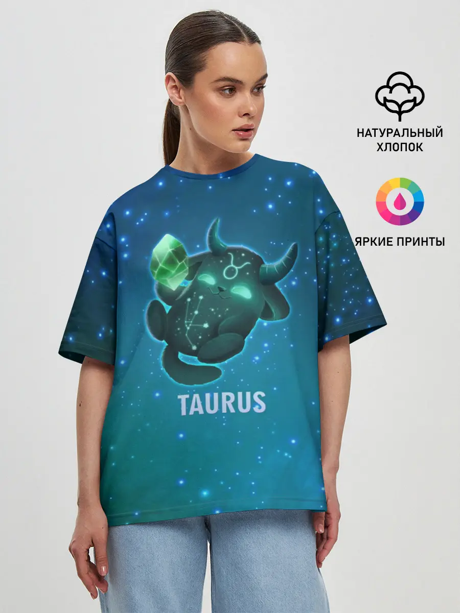 Женская футболка оверсайз / Телец