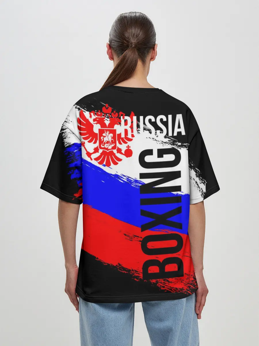 Женская футболка оверсайз / Boxing Russia Team