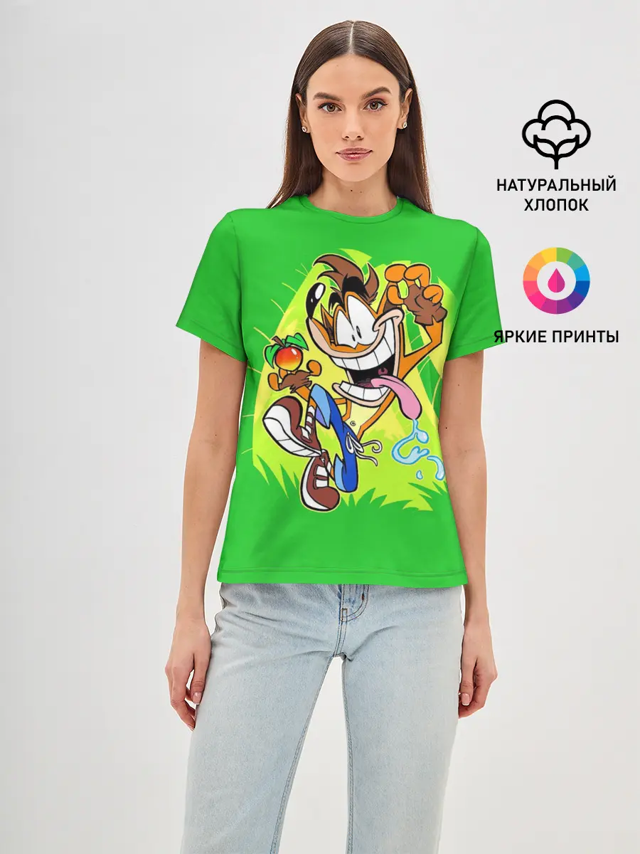 Женская базовая футболка / CRASH BANDICOOT