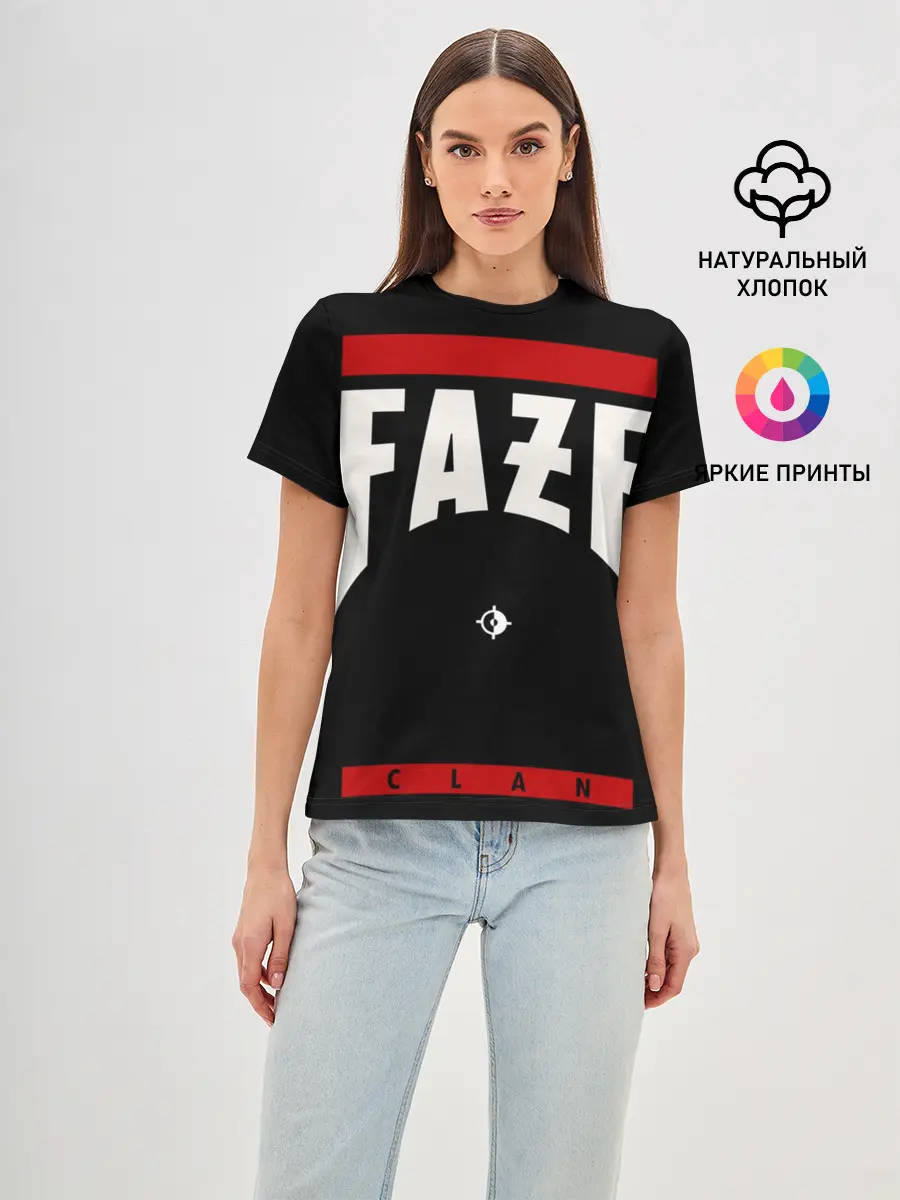 Женская базовая футболка / Faze Clan